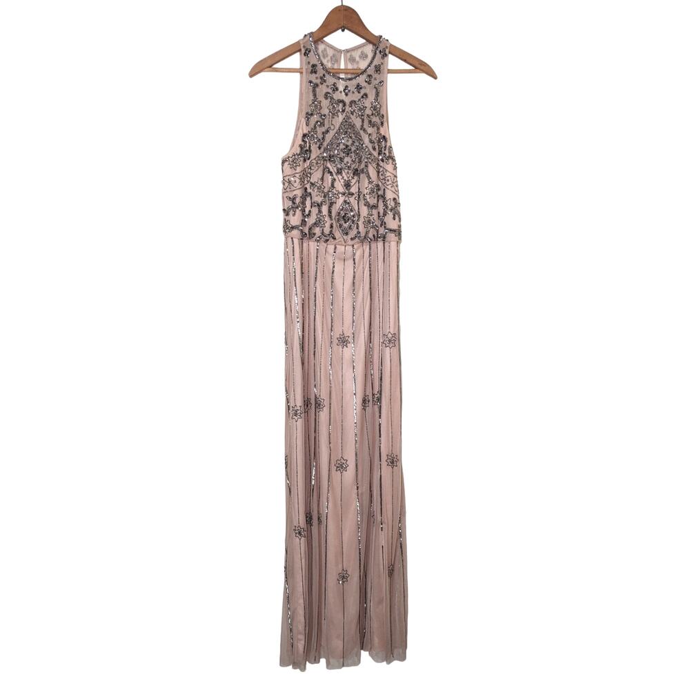 BHLDN X Anthropologie Amada Blush Embellished Midi Dress - Picture 2 of 6